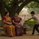 Boy started taking blessings by touching women's feet, then in the blink of an eye, he did this!