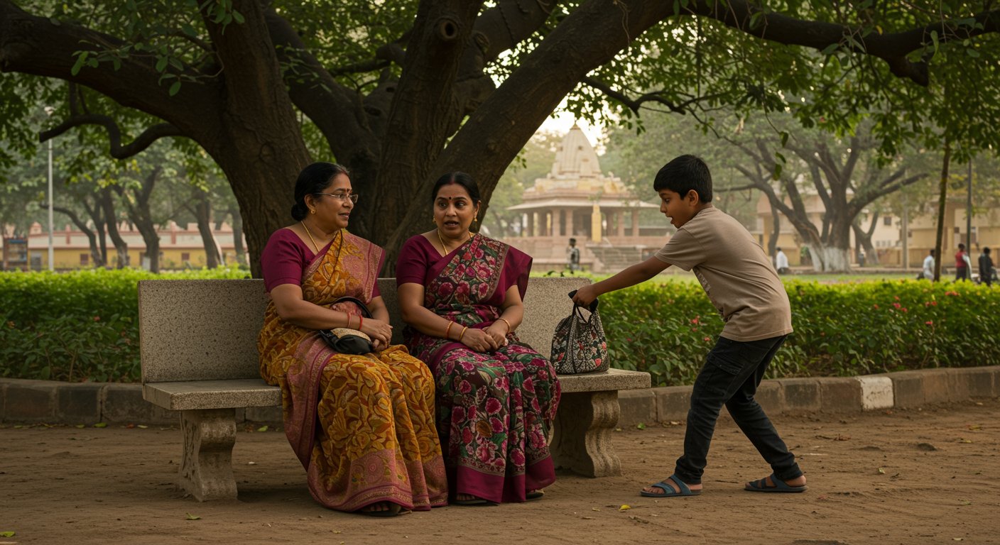 Boy started taking blessings by touching women's feet, then in the blink of an eye, he did this!