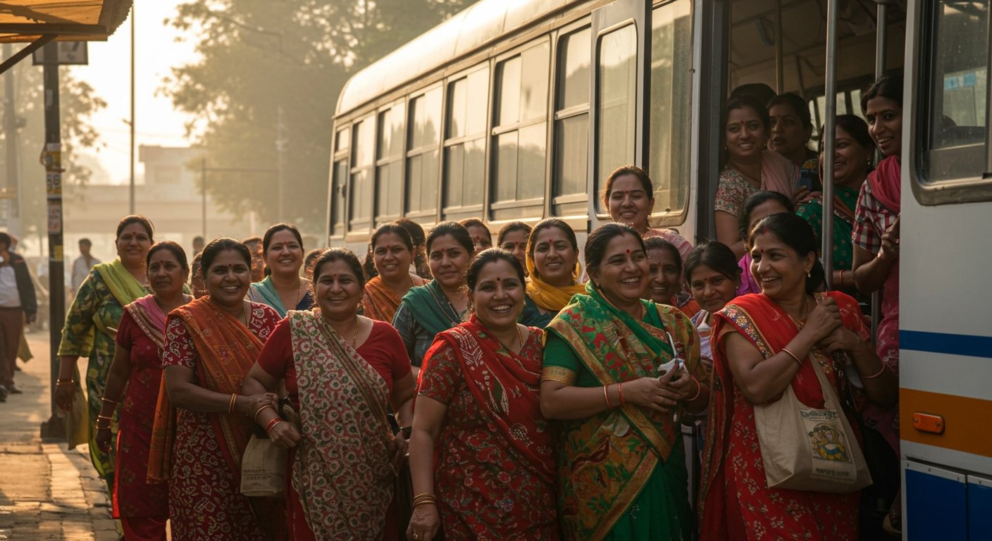 Major Gift for Sisters in UP: Three Days Free Bus Travel from 6 AM Today, Assistant's Ticket Also Waived