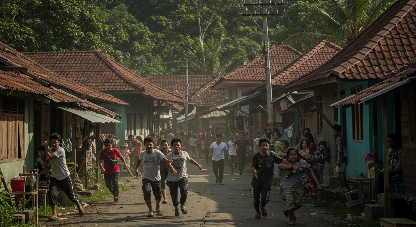 5.7 magnitude earthquake in Indonesia's Sulawesi, people in panic, no tsunami threat