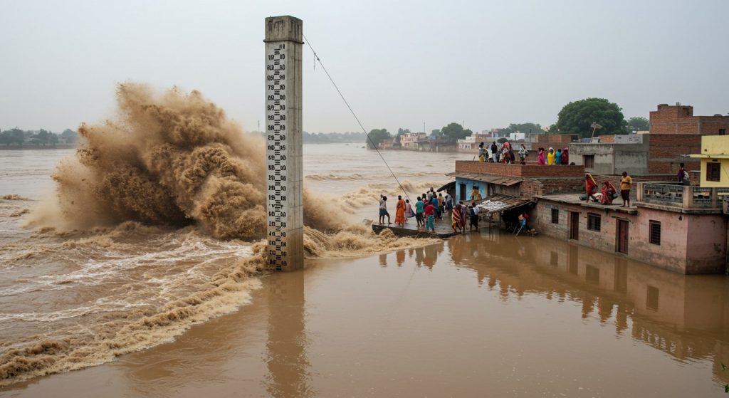 Yamuna Rages in UP: Just 2.5 Feet Below Danger Mark, High Alert Issued in Low-Lying Areas!