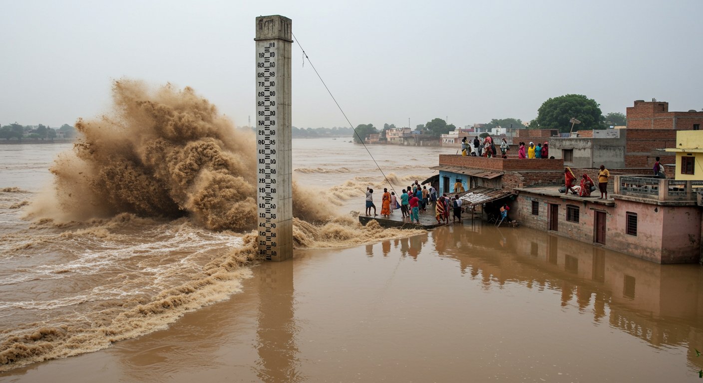 Yamuna Rages in UP: Just 2.5 Feet Below Danger Mark, High Alert Issued in Low-Lying Areas!