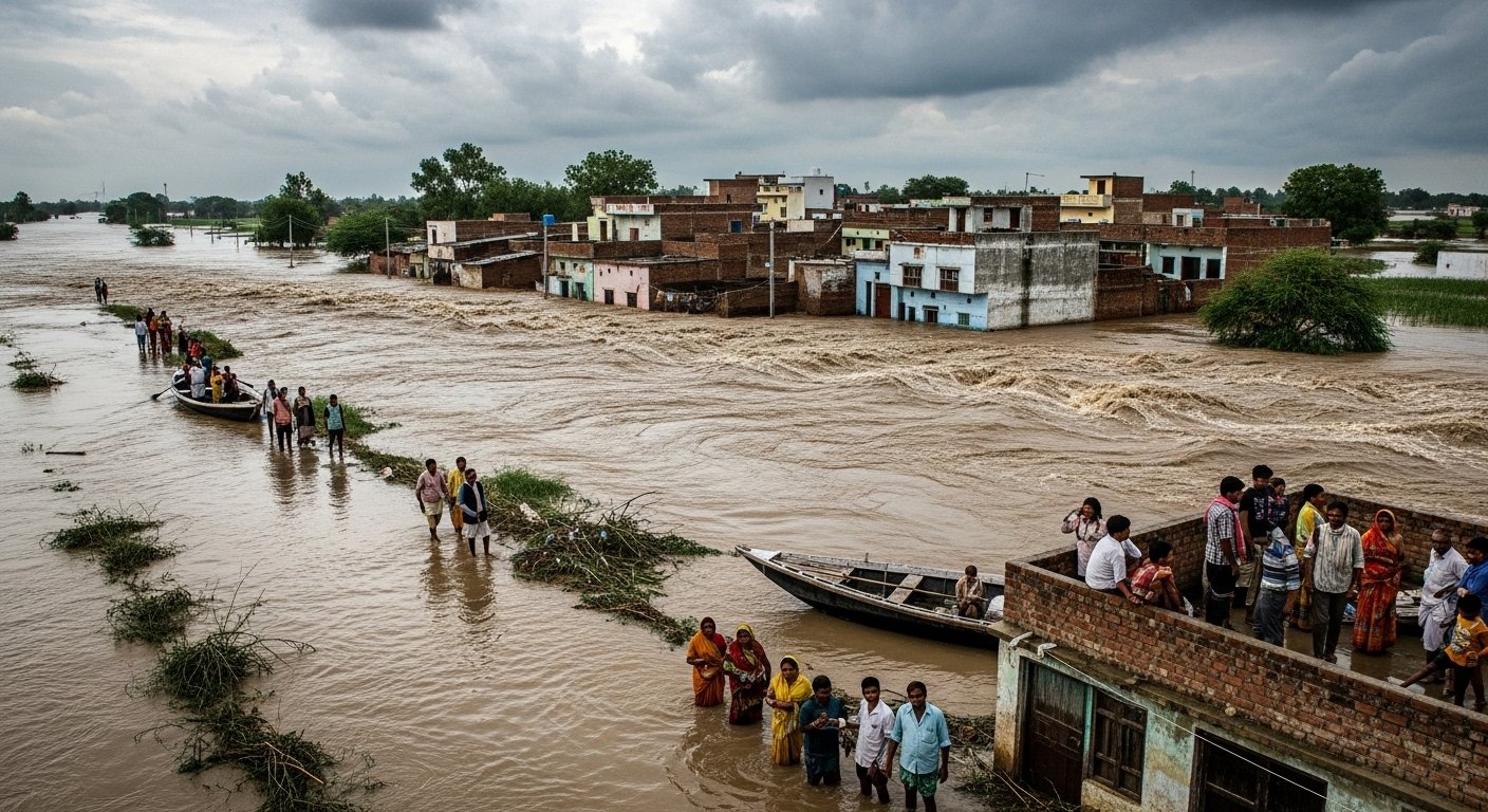 Yamuna's Fury: 40 Villages in Uttar Pradesh on Alert, Roads Submerged, Panic Prevails