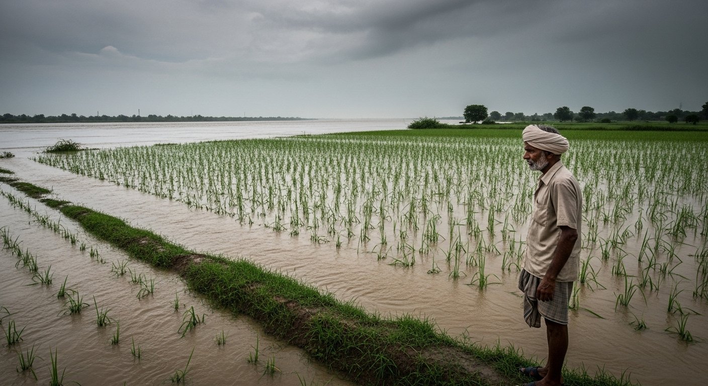 Yamuna's Destructive Form: Water Level Rises in UP, Fields Submerged, Farmers Distressed; Next 24 Hours Critical!
