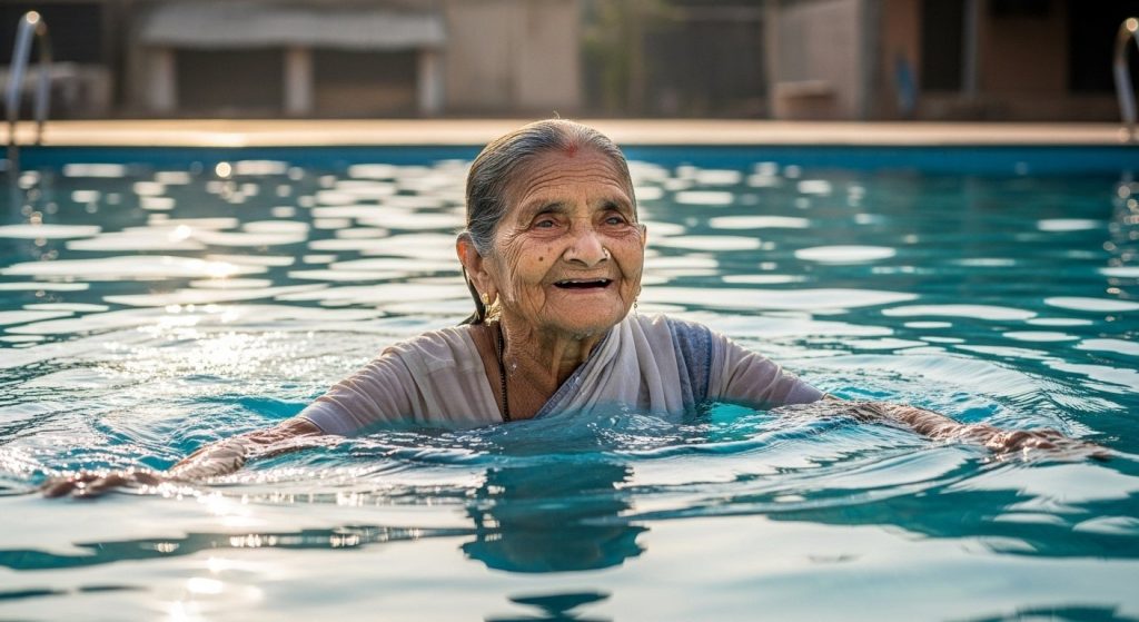105-Year-Old Woman's Amazing Feat: Makes Waves in Swimming, Know the Real Secret to Her Fitness and Diet!
