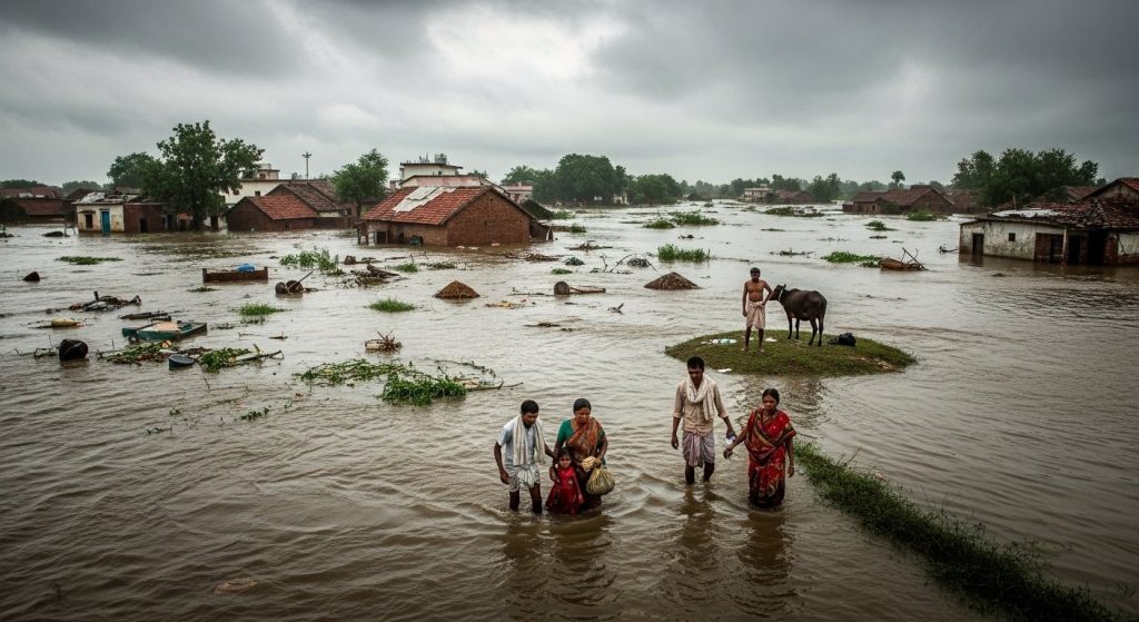 Country receives 4% above normal rainfall after 12 years: Floods in 17 UP districts kill 12; 9 dead in Uttarakhand-Bihar