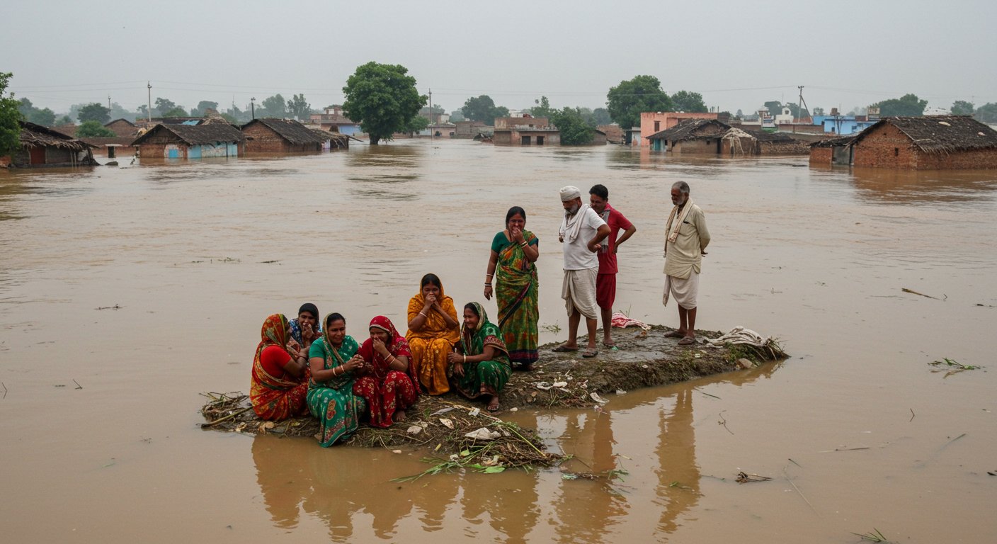 Flood Havoc in Amroha: Two Youths Drown, Village Plunged into Mourning