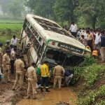 Tragic Accident: Speeding Roadways Bus Plunges into Ditch in Lucknow, 5 Killed, 19 Injured