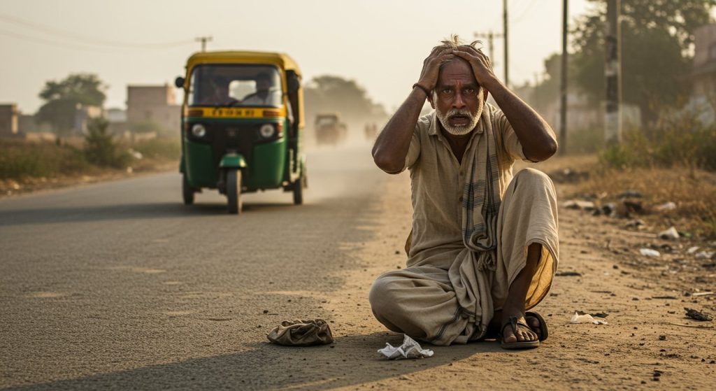 Terror in Agra: Auto occupants beat farmer, looted 13 thousand; Second incident in a week