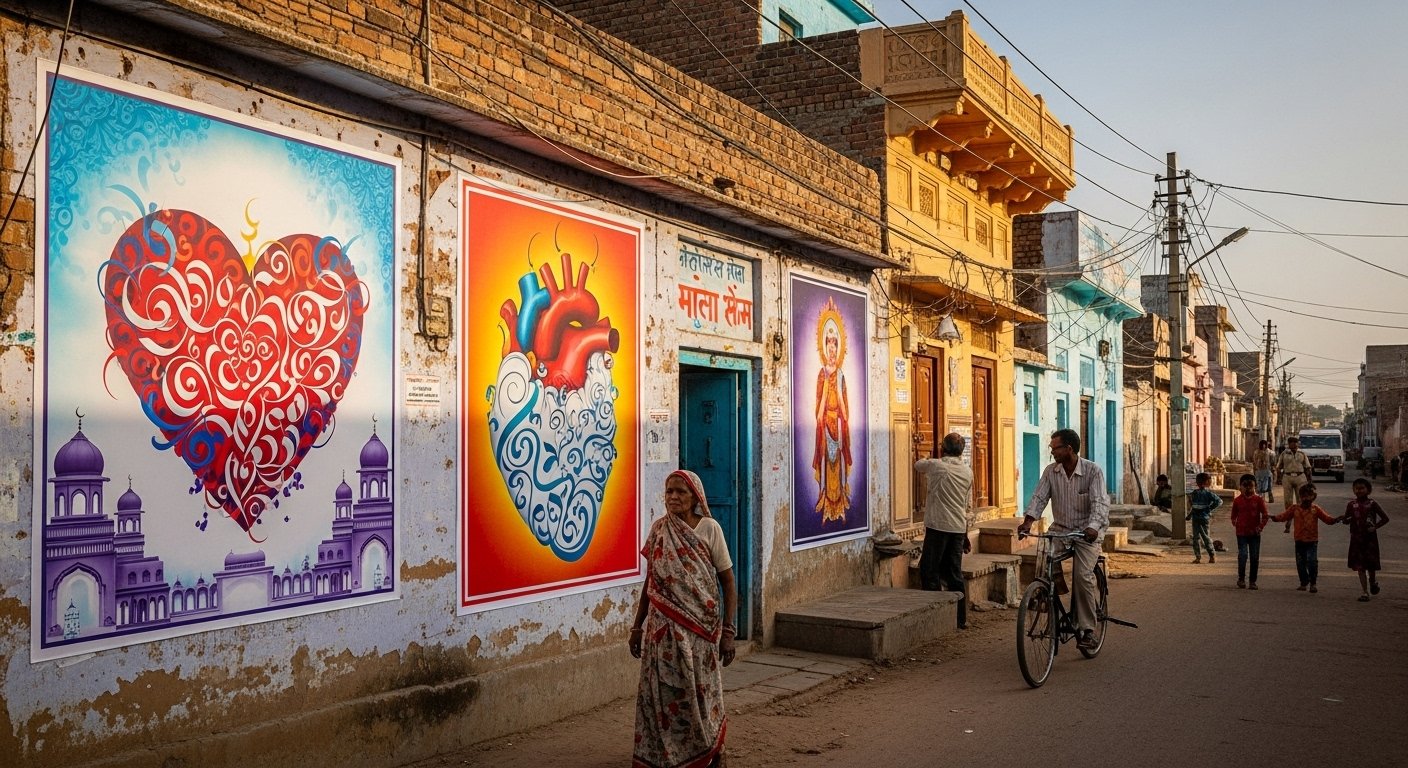 आगरा: नगला हरमुख में लगे ‘आई लव मुहम्मद’ के पोस्टर, पुलिस ने शुरू की जांच