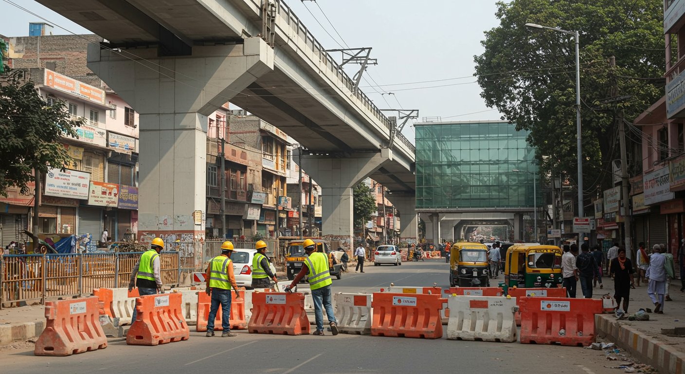 Metro Work on MG Road Completed: Agra to Get Major Relief from Jams, Barricades to be Removed