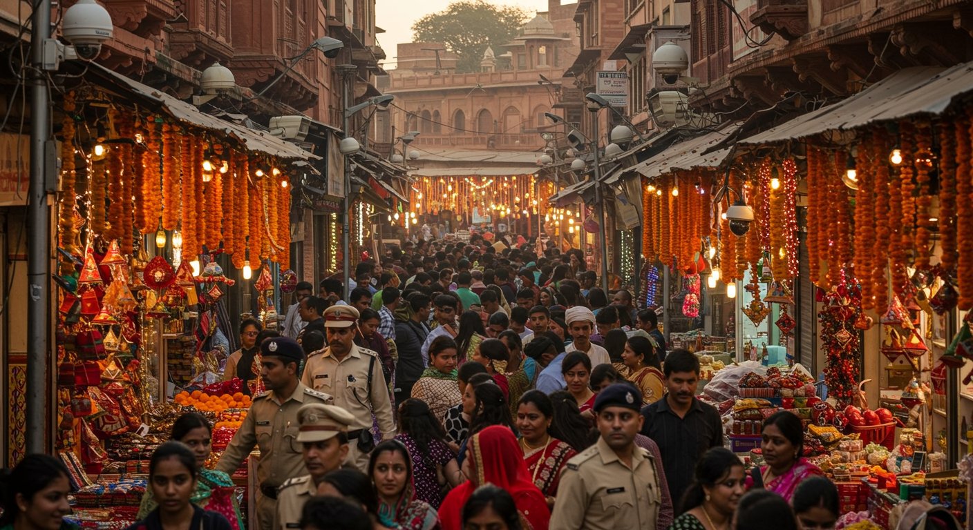 त्योहारों पर आगरा में पुलिस का कड़ा पहरा: CCTV और सादे कपड़ों में होगी निगरानी