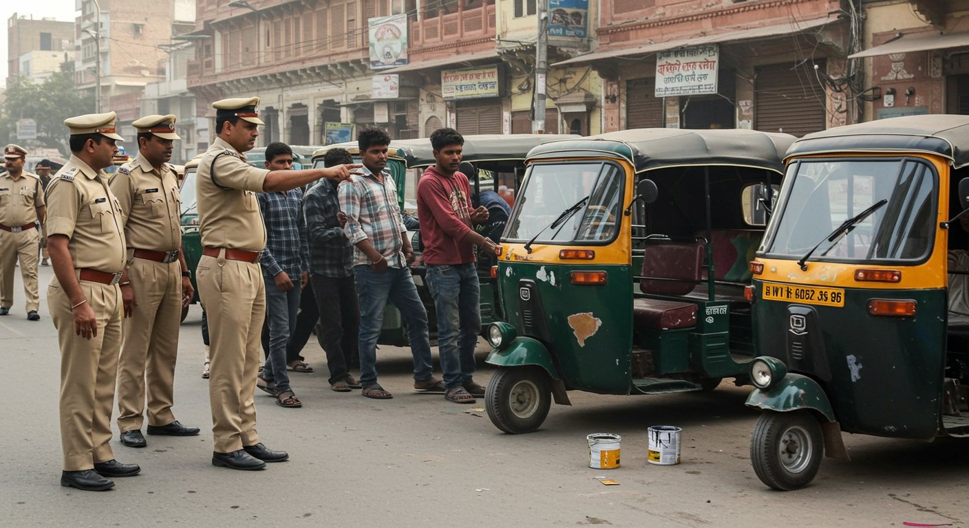 आगरा पुलिस का बड़ा एक्शन: सवारियों को लूटने वाले ऑटो गैंग का पर्दाफाश, लूट के बाद बदल देते थे रंग!