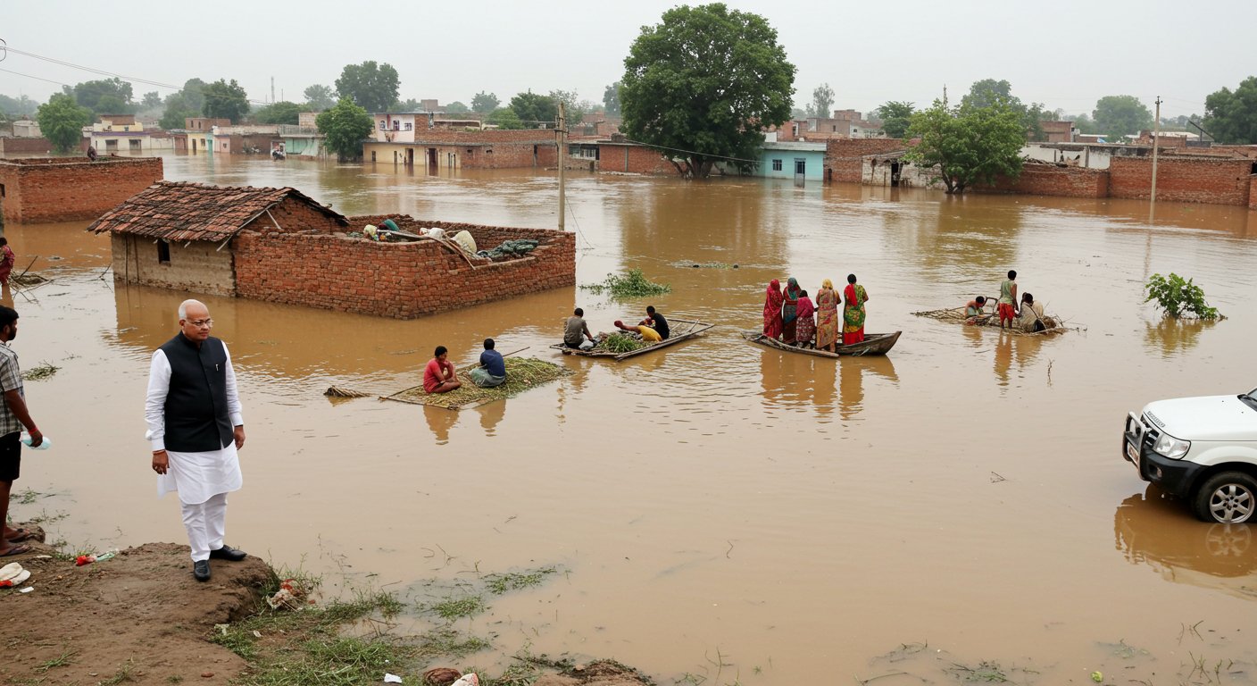 Jibe on UP Floods: Ajay Mishra Teni says - "Hundreds of villages submerged, Minister Swatantra Dev Singh didn't see the floods!"