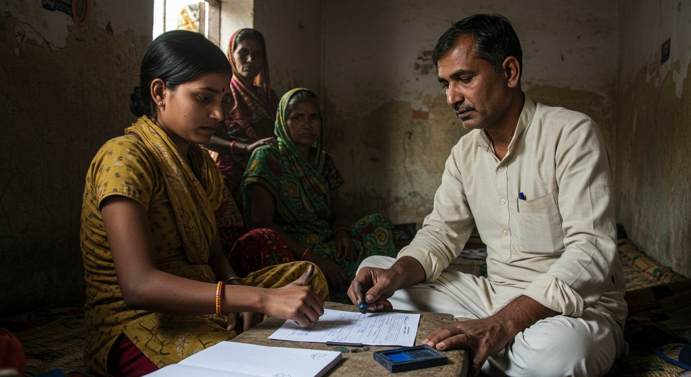 यूपी: अखिलेश ने महिलाओं से सादे कागज़ पर लगवाए अंगूठे, युवती बोली- बहन की शादी के लिए मांगे 10 हज़ार