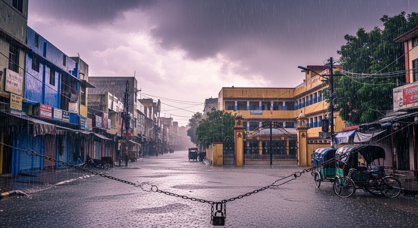 Red Alert for Heavy Rain in UP: All Schools Up to Class 8 Closed, District Magistrate Issues Order!
