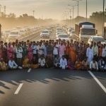 Horrific Road Accident in Aligarh: Youth Dies After Being Hit by Unknown Vehicle, Angry Villagers Block Highway