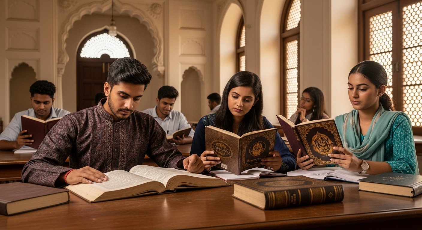 अलीगढ़ मुस्लिम यूनिवर्सिटी में नई मिसाल: मुस्लिम छात्र कर रहे गीता, उपनिषद का अध्ययन, वेद में पीएचडी भी