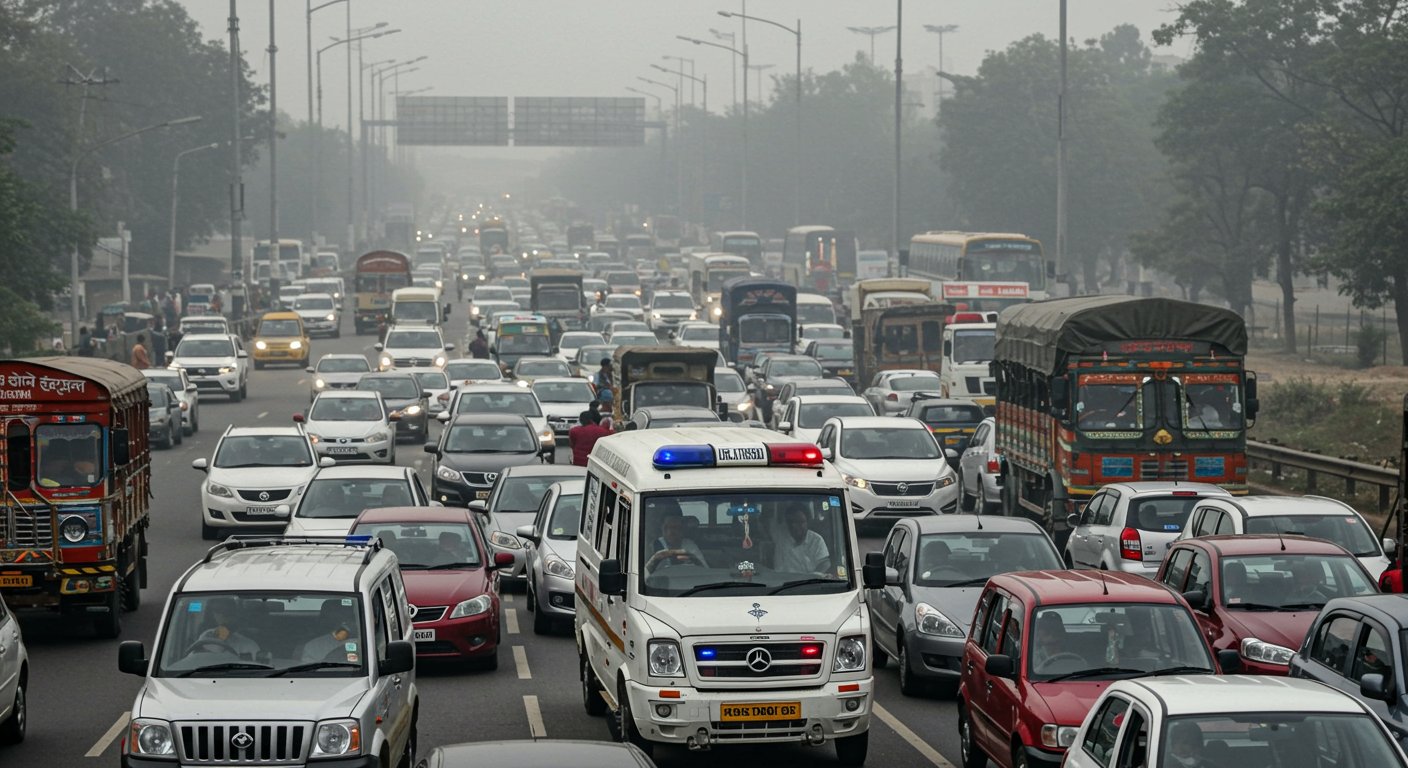 UP: Daughter dies on spot in accident; Mother dies as ambulance gets trapped in 2-hour highway jam