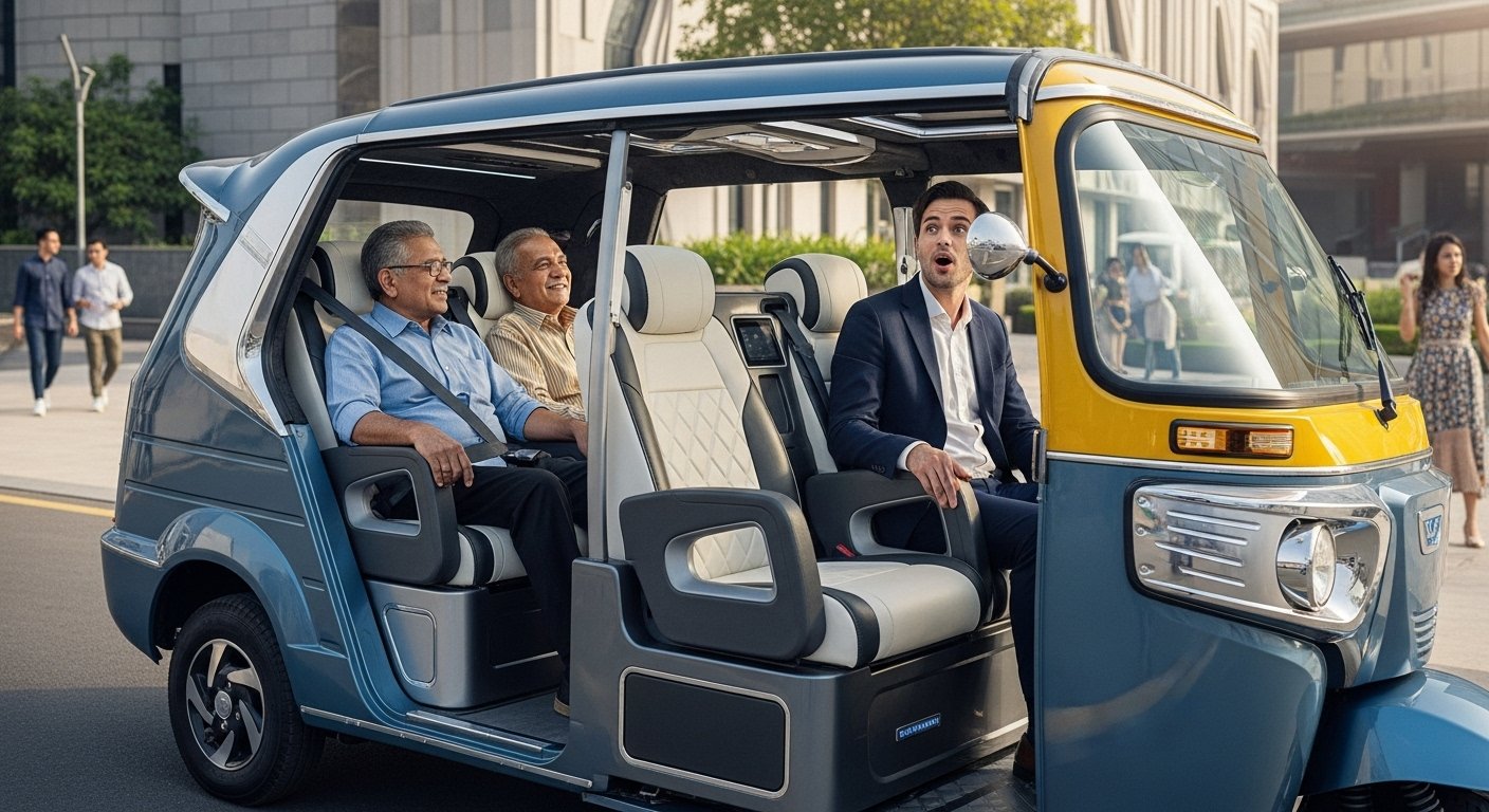 ई-रिक्शा में लगाई कमाल की टेक्नोलॉजी, अब मिलेगी हवाई जहाज सी आरामदायक सवारी, ‘अमेरिका भी कर रहा तारीफ’!