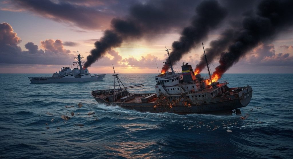 US attacked Venezuelan vessel, 11 dead; Foreign Minister claimed drug trafficking was underway, Trump had ordered it blown up