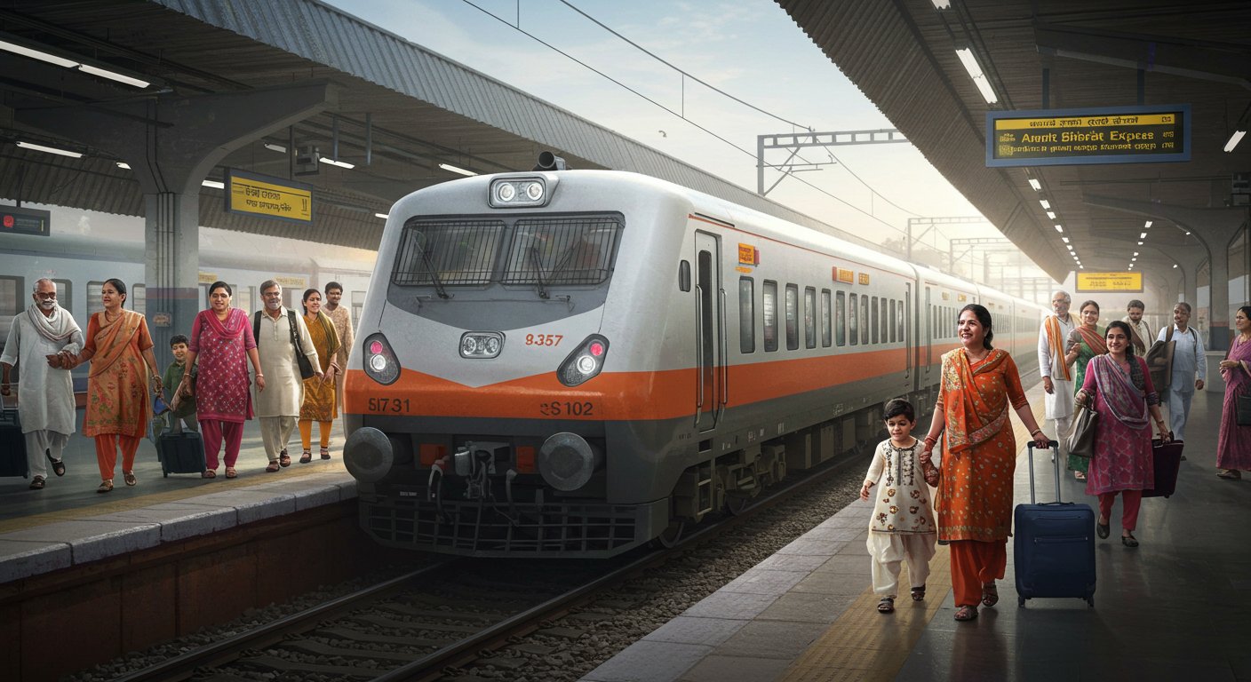 यूपी को मिली पहली अमृत भारत एक्सप्रेस: बिहार और दिल्ली के यात्रियों को बड़ी राहत, सोमवार से चलेगी ट्रेन