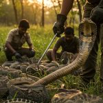 First-ever camera capture of a massive snake rescue; dozens of venomous snakes saved simultaneously!