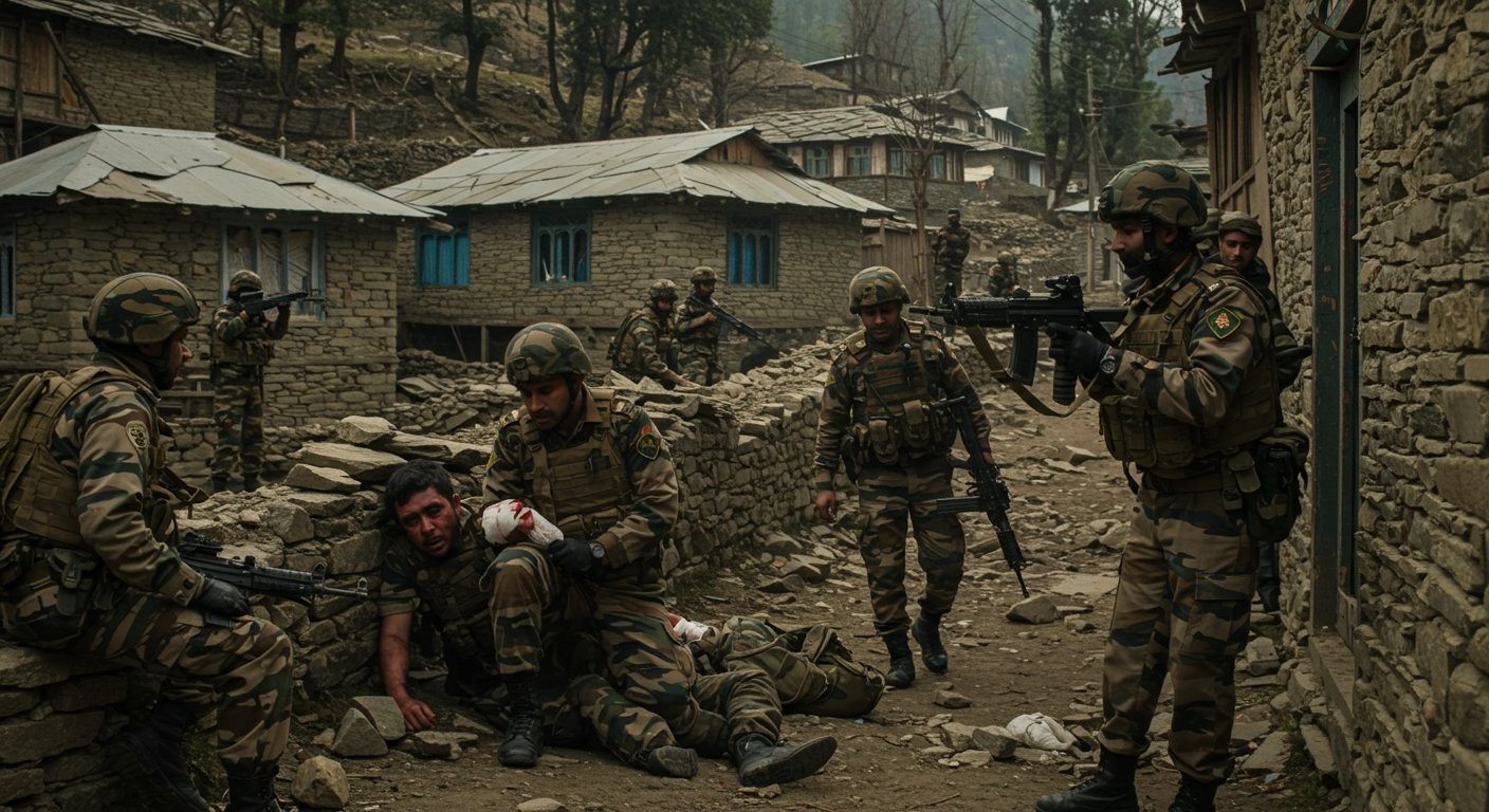 Kulgam: Army-Terrorist Encounter; One LeT Terrorist Killed, 2 Soldiers Injured; 3-4 More Hiding