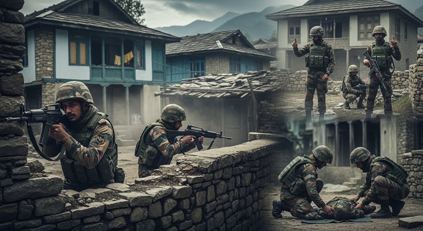 Army-Terrorist Encounter in Kulgam, Jammu: 2 Terrorists Killed, 3-4 Still Hidden; 2 Soldiers Martyred