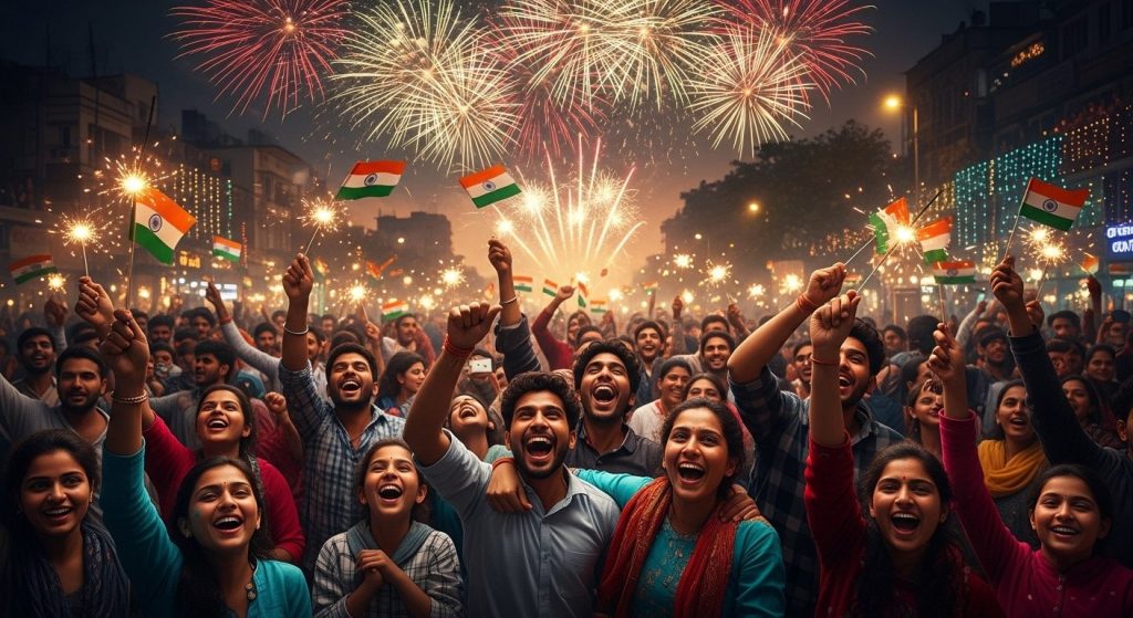 Asia Cup 2025: India Thrashes Pakistan, Fireworks and Celebrations Erupt in the City Even Before Diwali!