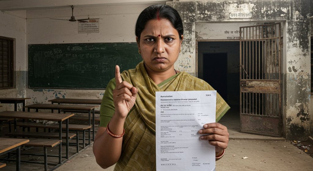 Uttar Pradesh: Assistant Teacher Suspended for Absconding from School and Threatening; Strict Action Taken