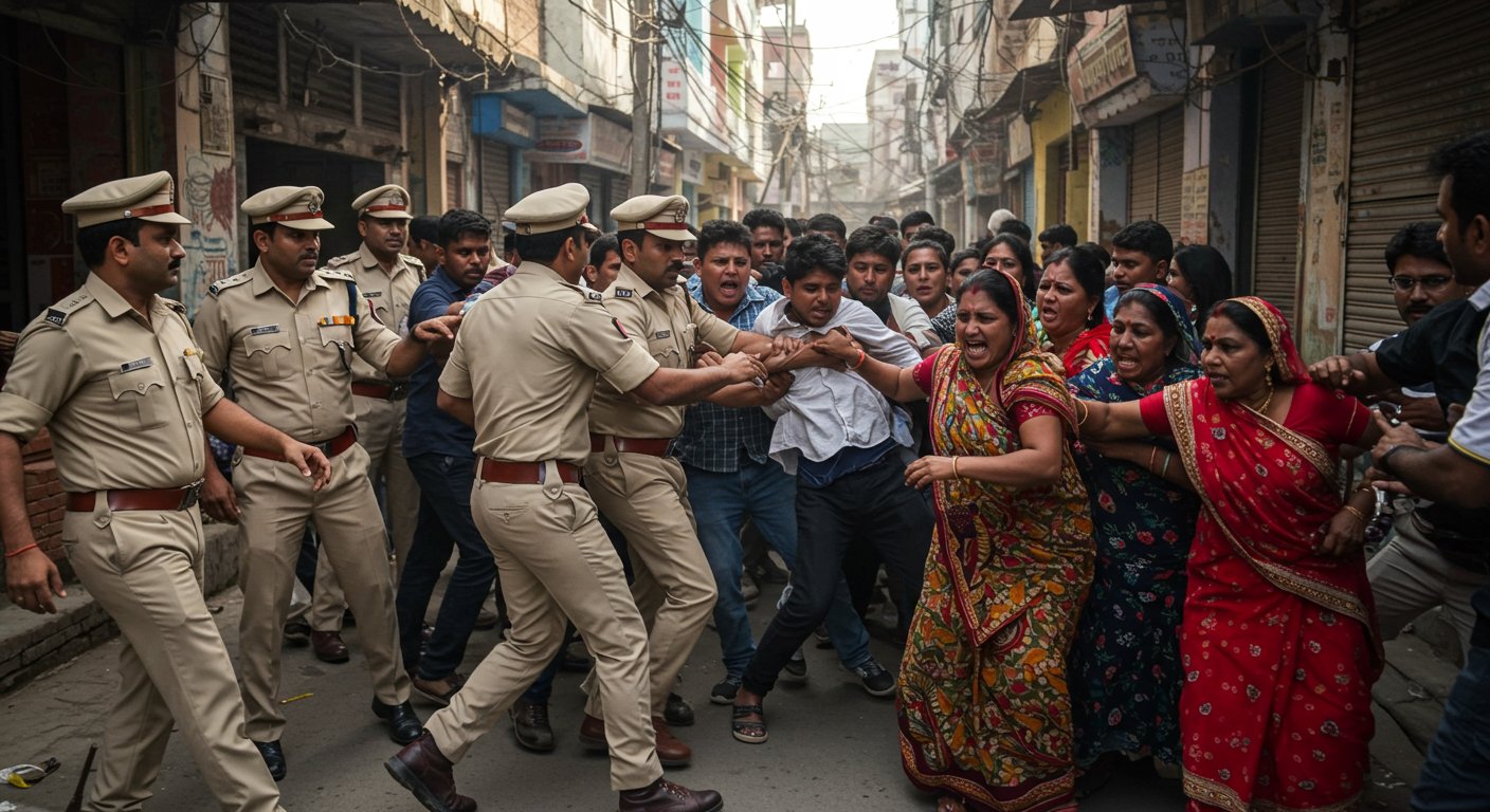 मुरादाबाद में पुलिस टीम पर जानलेवा हमला, गोकशी के आरोपी को बचाने के लिए फायरिंग; पांच गिरफ्तार
