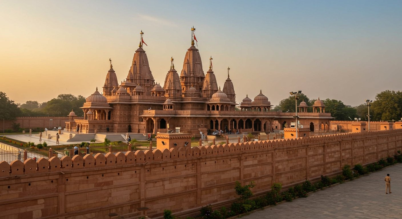 Ram Temple to get Parliament-like impregnable security cover: 3400-meter long wall being built all around