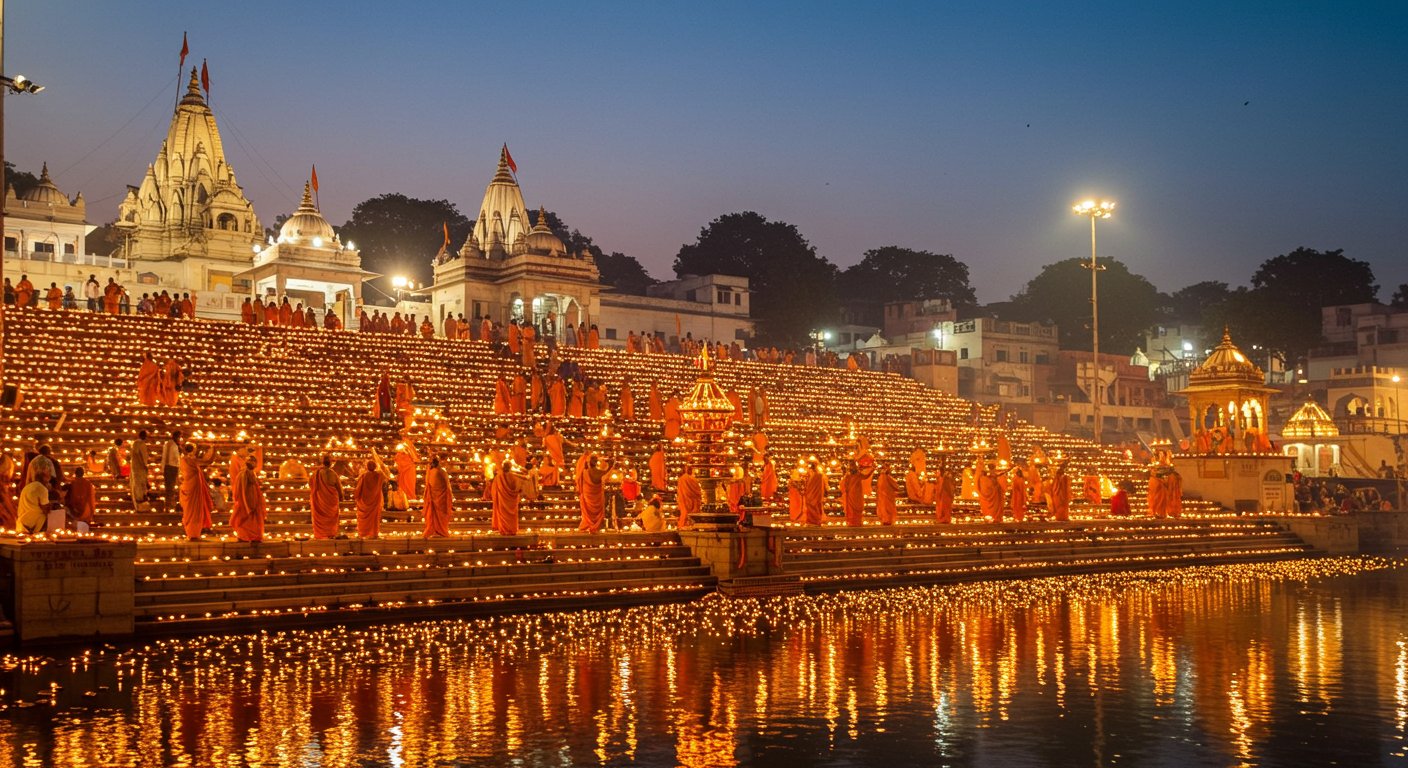 अयोध्या दीपोत्सव: इस बार 1251 महाआरती का बनेगा विश्व रिकॉर्ड, राम की पैड़ी पर जलेंगे 26 लाख दीये