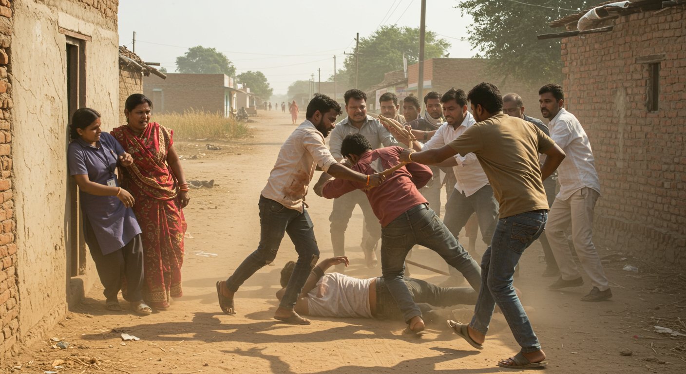 Banda: Student rendered unconscious in broad daylight abduction attempt; villagers catch and severely beat accused.