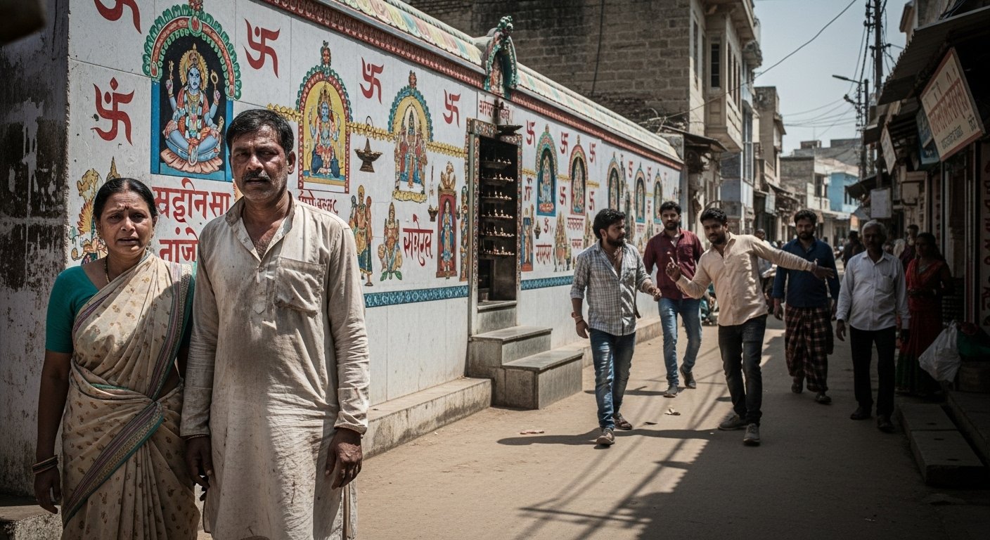 Disgraceful Incident in Banda: Couple Thrashed for Preventing Urination at Religious Site; Police Booked for Disturbing Peace