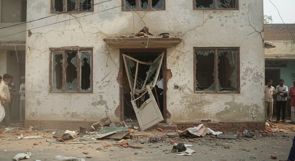 Massive Blast in UP: Basement Explosion Rips Off Doors, Mother-Wife Injured; Entire Area Rocked