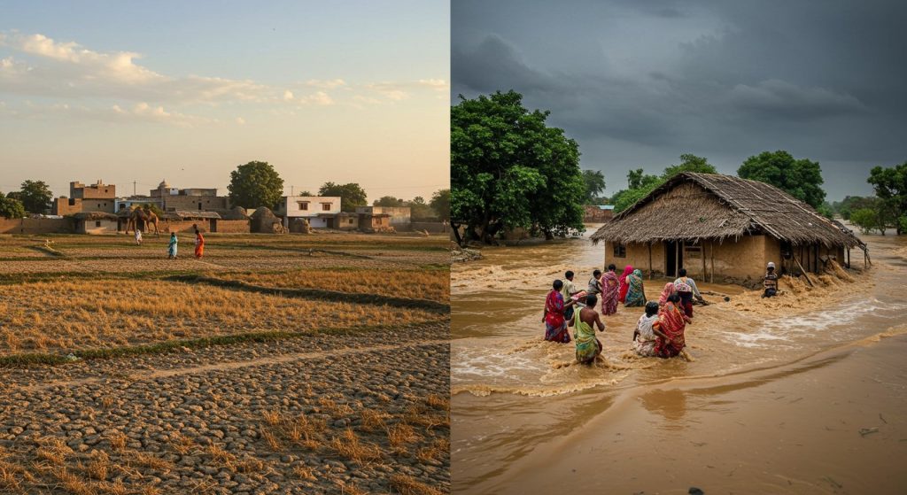 Monsoon withdraws from Rajasthan, stalls in Banswara-Jhalawar; Gandak-Ganga wreak havoc in Bihar, houses washed away by erosion