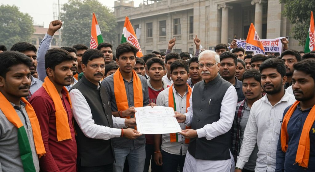 Bareilly Lathicharge Case: ABVP Outraged, Submits Memorandum to City Magistrate Demanding Action