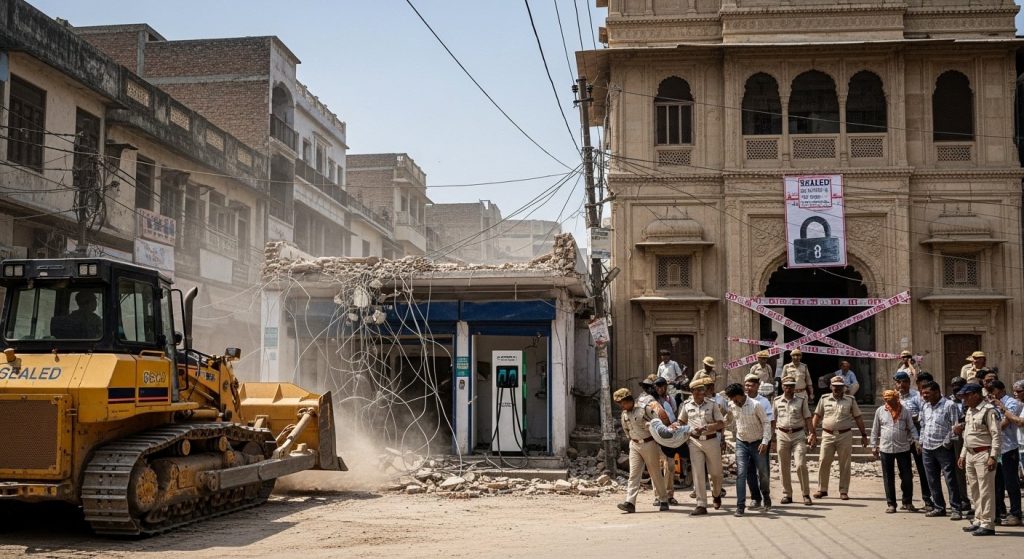 Bareilly Uproar: SP Councilor's Charging Station Bulldozed, Tauqeer Raza's Close Aide's Wedding Hall Sealed, Son-in-law Detained