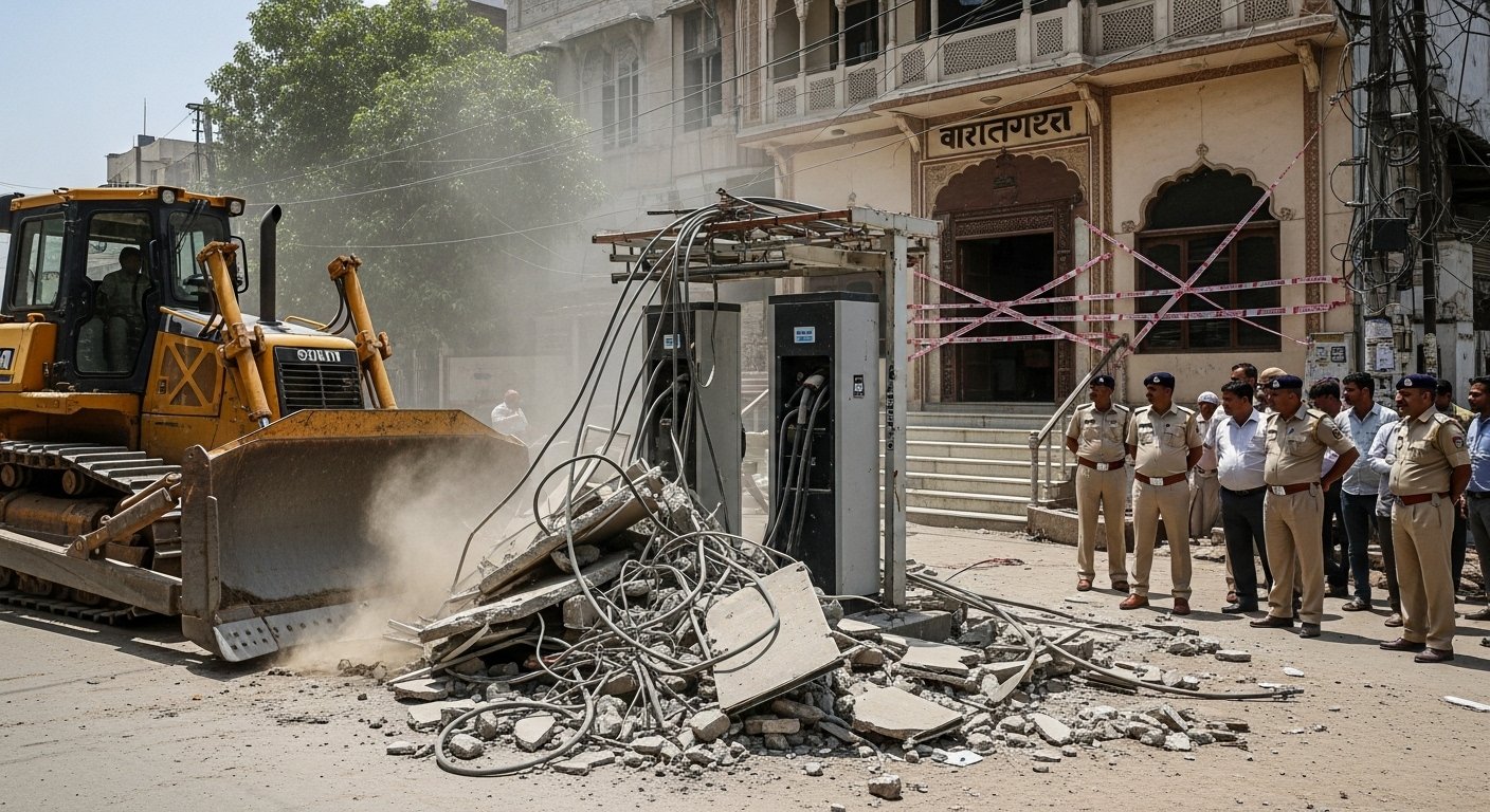 बरेली बवाल: सपा पार्षद के अवैध चार्जिंग स्टेशन पर गरजा बुलडोजर, करीबी का बरातघर भी सील; तौकीर रजा का रिश्तेदार गिरफ्तार