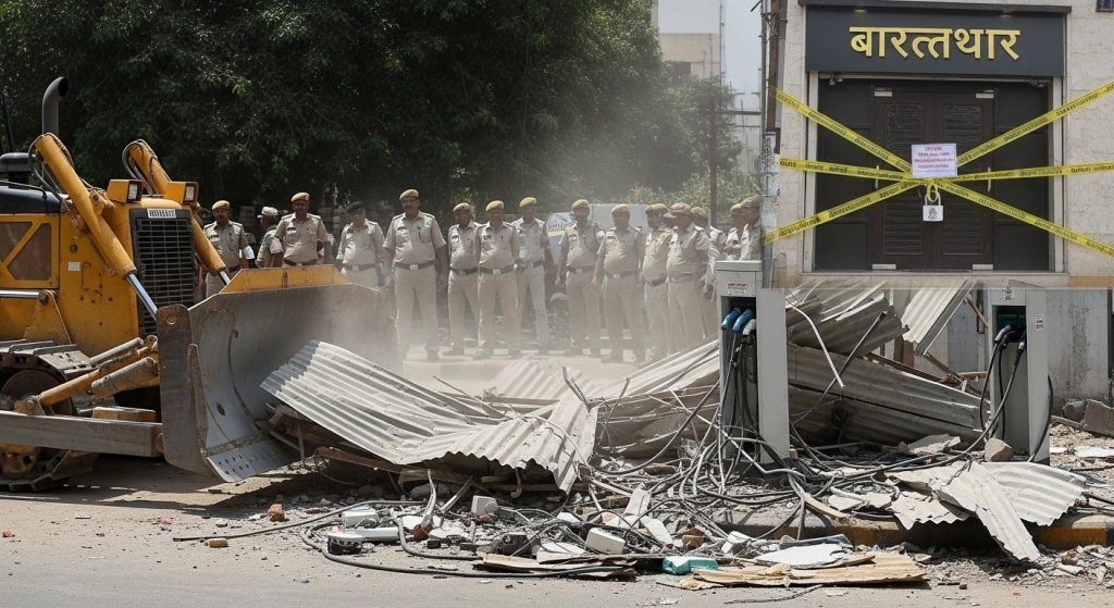 Major action on Bareilly uproar: Tauqeer's relative Mohsin in custody, illegal charging station bulldozed, wedding hall also sealed