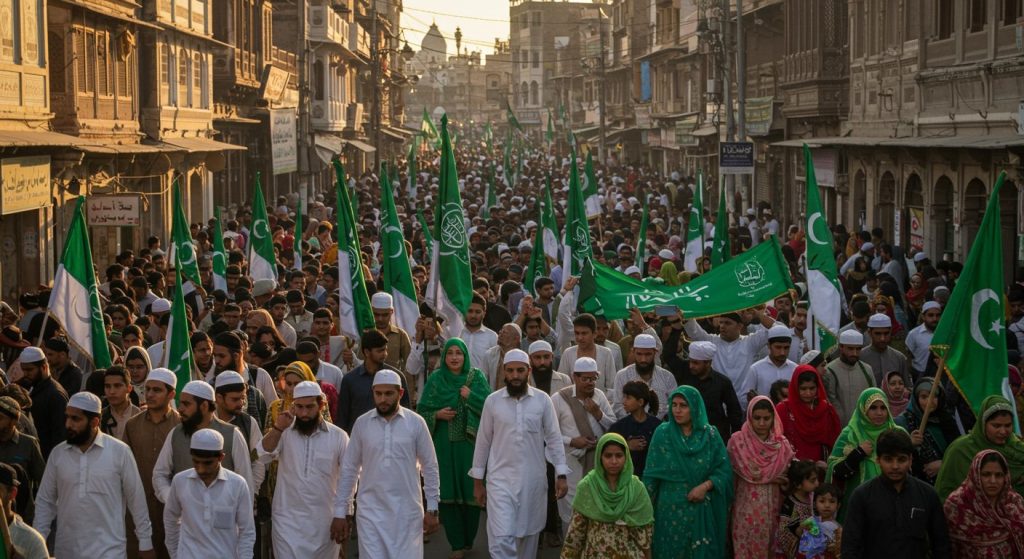 Bareilly: 'Welcome the Prophet' Slogans Echo Through City; Juloos-e-Mohammadi Taken Out with Grandeur.