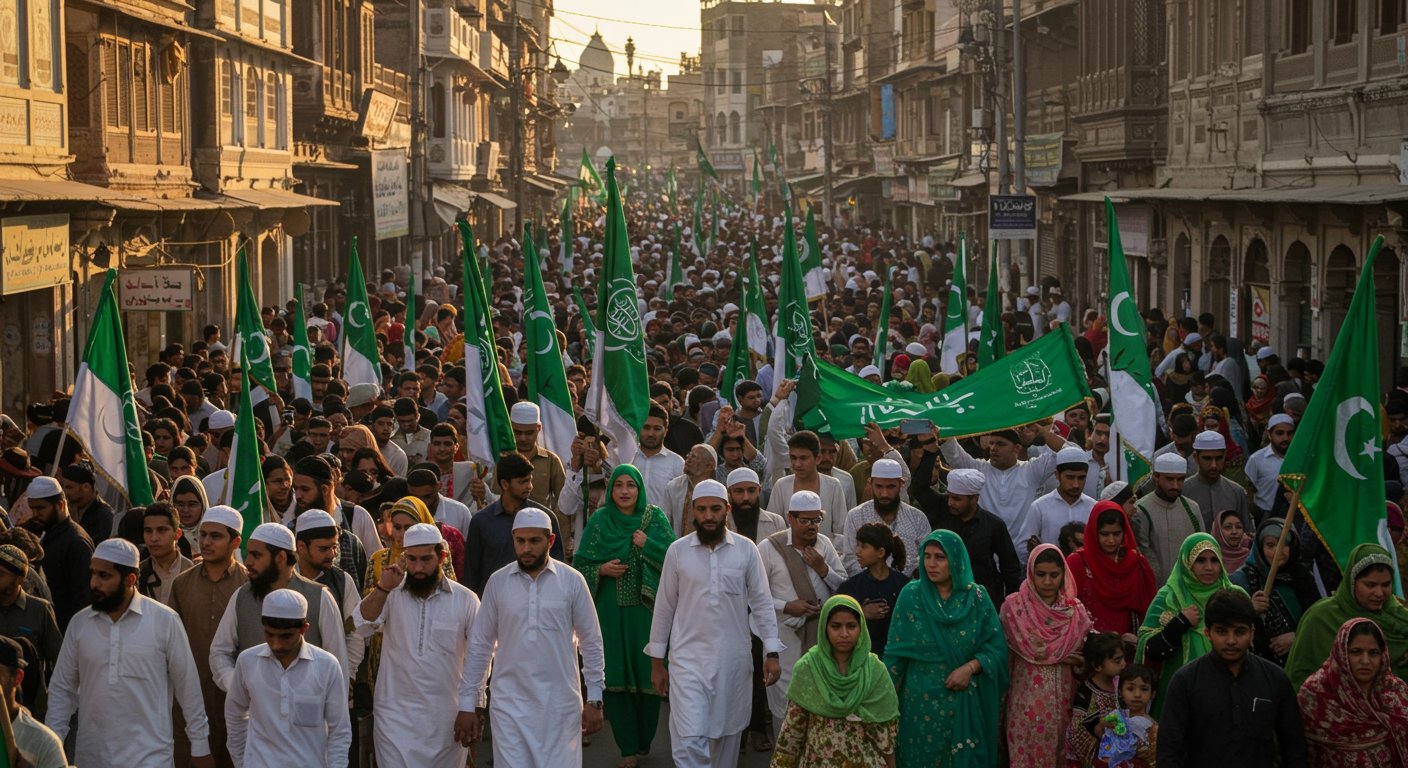 Bareilly: 'Welcome the Prophet' Slogans Echo Through City; Juloos-e-Mohammadi Taken Out with Grandeur.