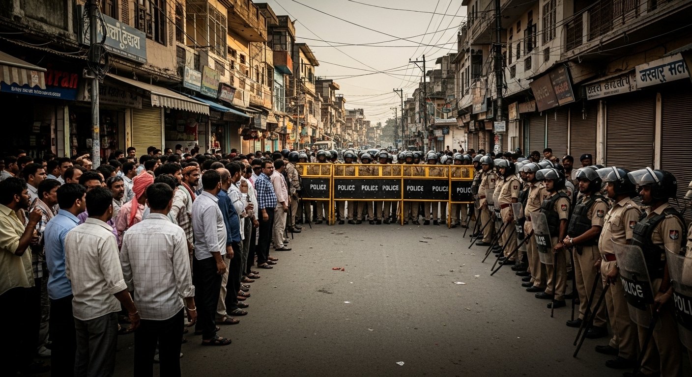यूपी में फिर तनाव: बरेली के बाद अब कासगंज में बवाल, सड़कों पर भीड़, पुलिस अलर्ट