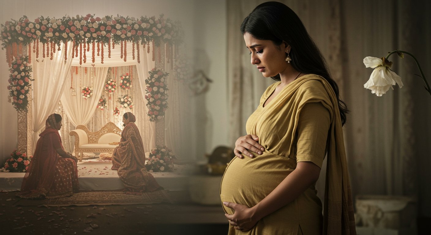 25-year-old woman married to Chief Minister's son became a widow in 11 days; her 9-month pregnancy at the time of her second marriage was revealed.