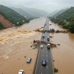 Begna River overflows, National Highway submerged; Ghaggar-Markanda breached; Morni Road collapses due to landslide in Panchkula.