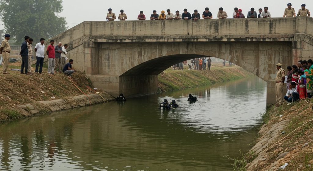 UP: 'Brother, I'm going to jump into the canal from the bridge...' says young woman before leaping; sensational incident sparks commotion.