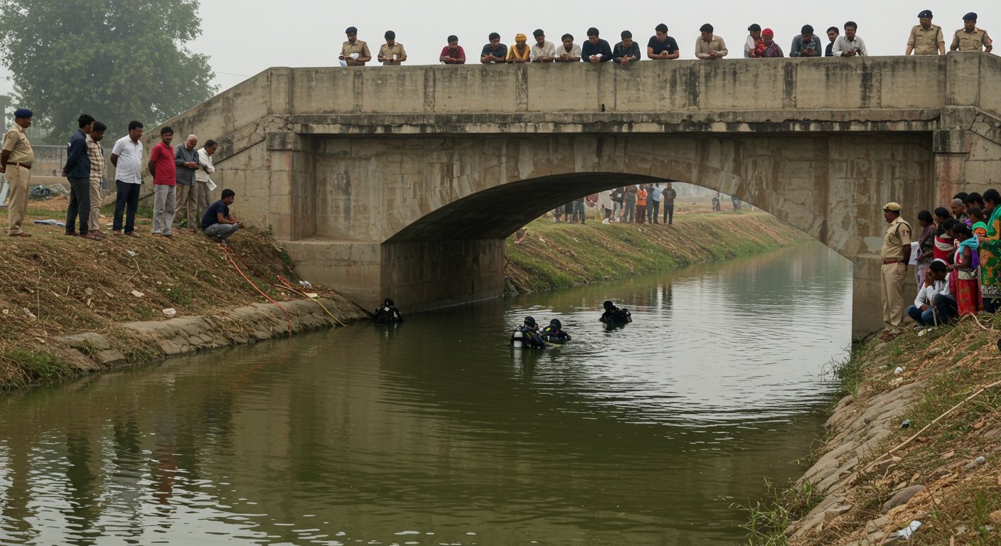 UP: 'Brother, I'm going to jump into the canal from the bridge...' says young woman before leaping; sensational incident sparks commotion.