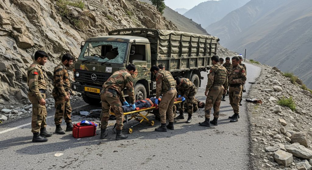 Jammu and Kashmir: Major road accident in Poonch, 5 army personnel injured, hospitalized